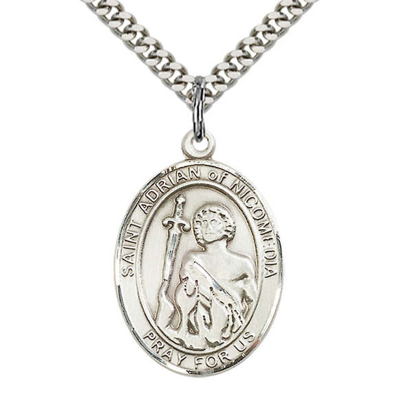 Other - Saint Adrian of Nicomedia Sterling Silver Medal